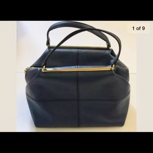 J.Crew Blue leather Satchel bag